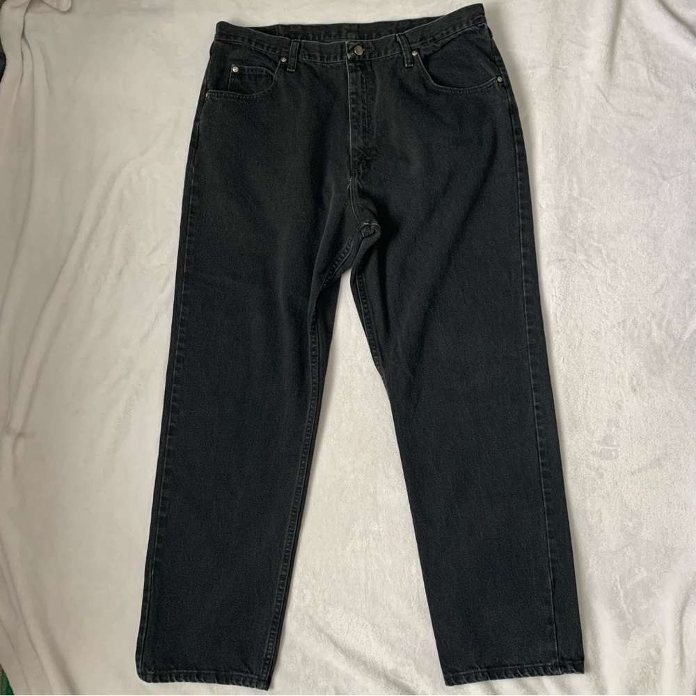 Black Denim Authentic Wrangler Pants, 100% Cotton